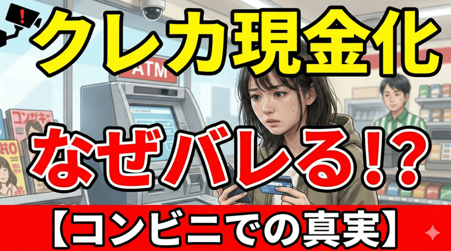 コンビニでクレジットカード現金化するとバレると言われる理由