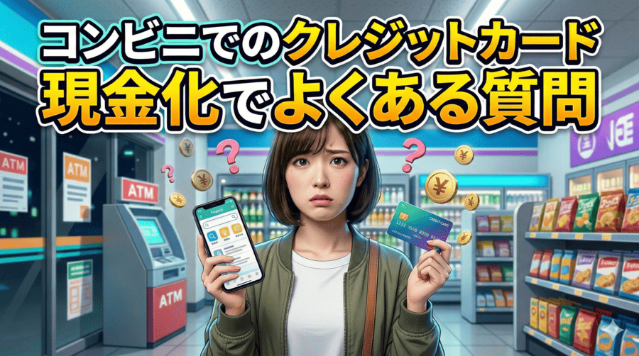 コンビニでのクレジットカード現金化でよくある質問