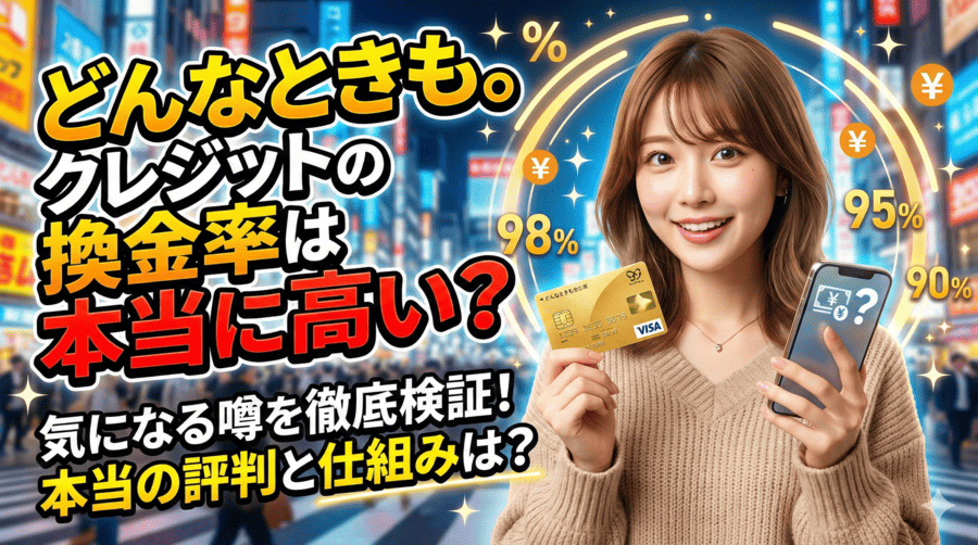 どんなときも。クレジットの換金率は本当に高い？