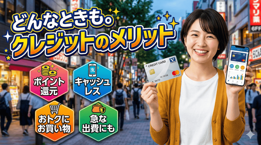 どんなときも。クレジットのメリット