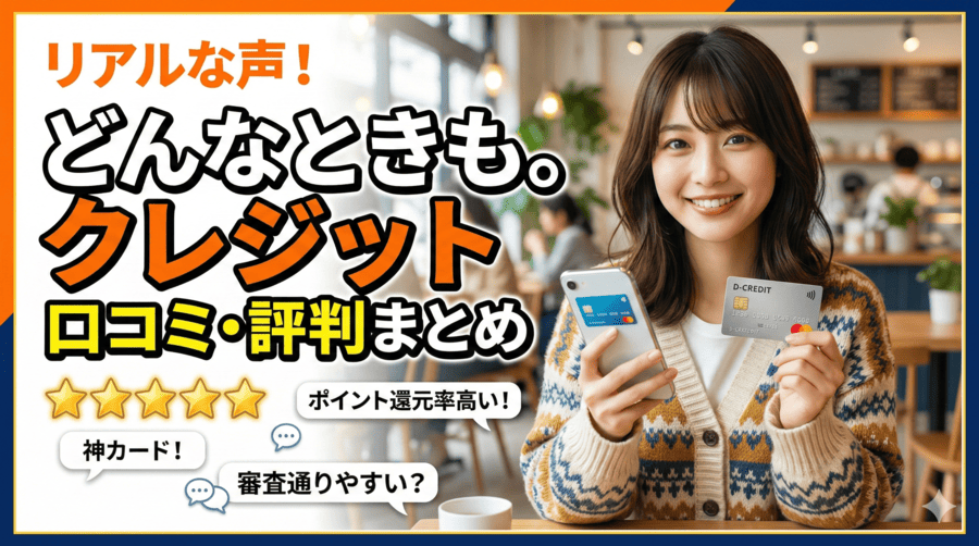 どんなときも。クレジットの口コミ・評判まとめ