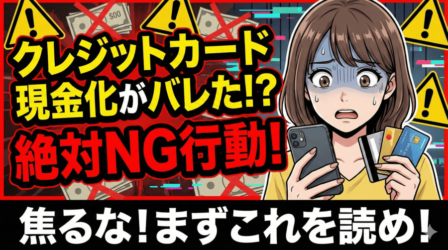 クレジットカード現金化がバレたかもしれない時に絶対やってはいけない行動