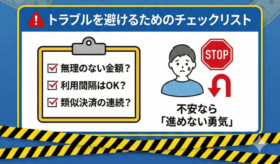 トラブルを避けるためのチェックリスト