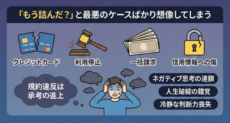 「もう詰んだ？」と最悪のケースばかり想像してしまう