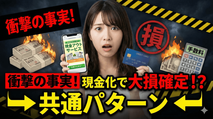 実は知られていない「クレジットカード現金化で損する人」の共通パターン