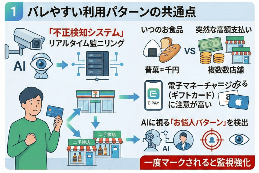 バレやすい利用パターンの共通点