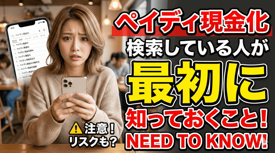 ペイディ現金化を検索している人が最初に知っておくこと