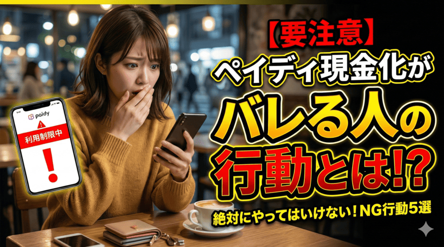 ペイディ現金化がバレる人の行動とは