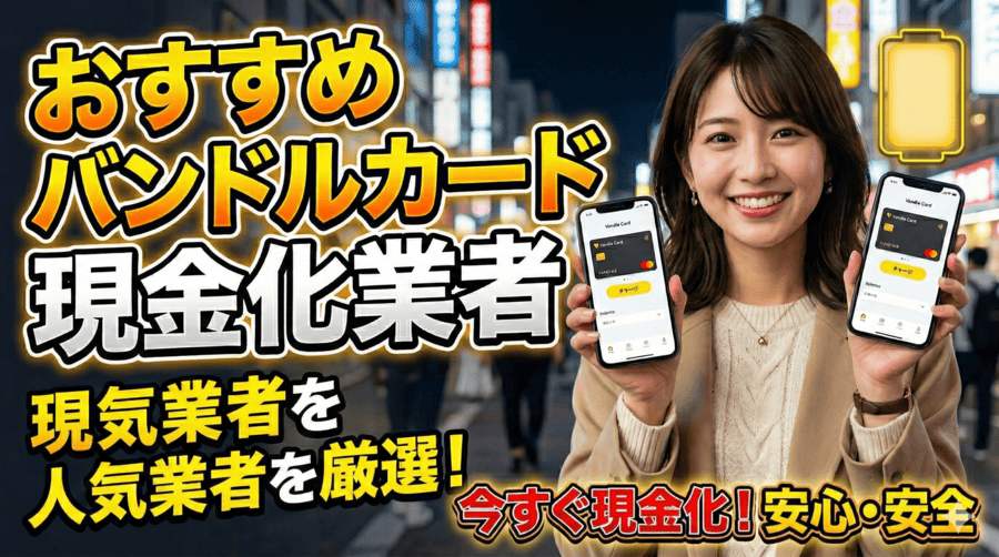 おすすめバンドルカード現金化業者