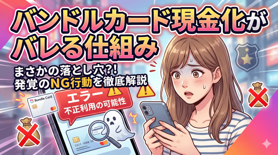 バンドルカード現金化がバレる仕組み