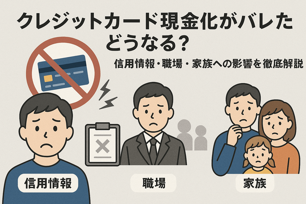 クレジットカード現金化がバレたらどうなる？信用情報・職場・家族への影響を徹底解説