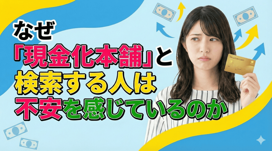 なぜ「現金化本舗」と検索する人は不安を感じているのか