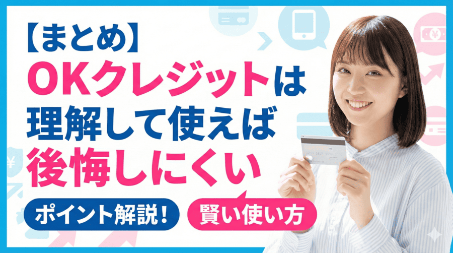 【まとめ】OKクレジットは理解して使えば後悔しにくい