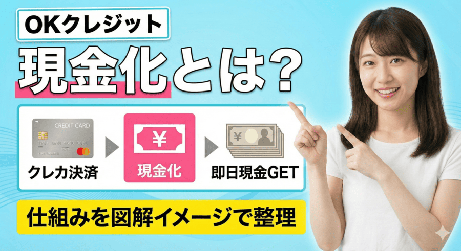 OKクレジットの現金化とは？仕組みを“図解イメージ”で整理
