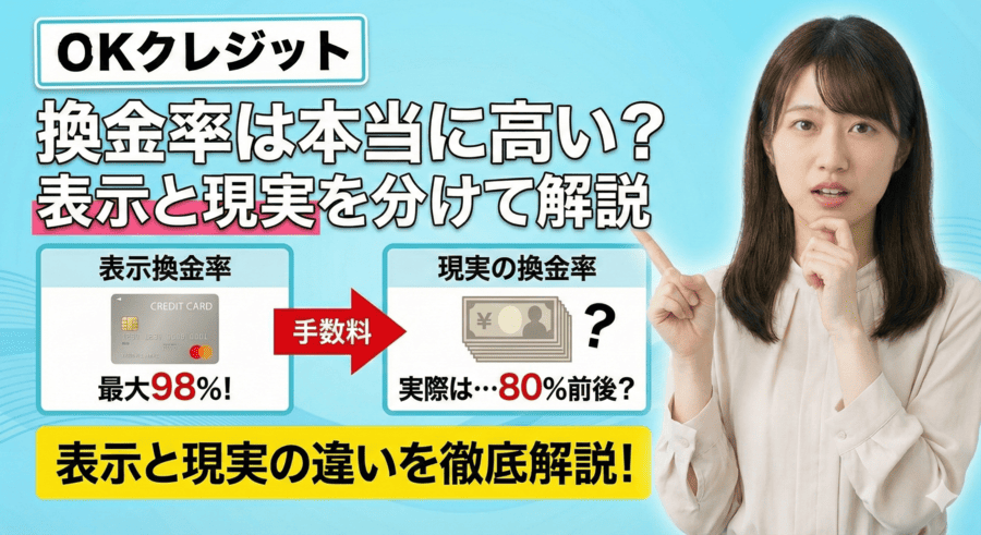 OKクレジットの換金率は本当に高い？“表示と現実”を分けて解説