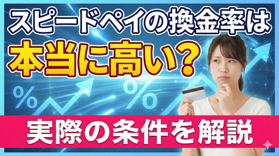 スピードペイの換金率は本当に高い？実際の条件を解説