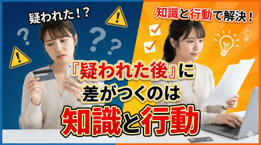まとめ。「疑われた後」に差がつくのは知識と行動