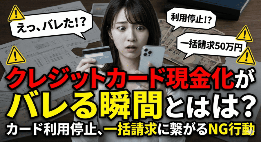 クレジットカード現金化 バレる